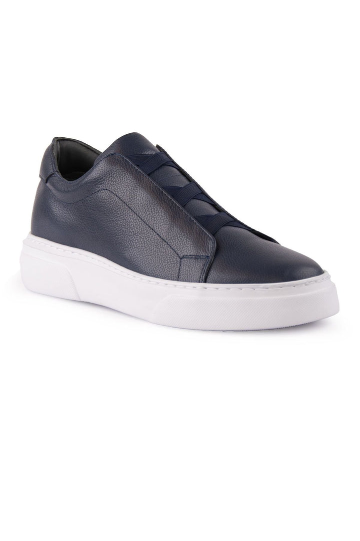 Pegia Leather Men's Sneakers DG5011  - Navy