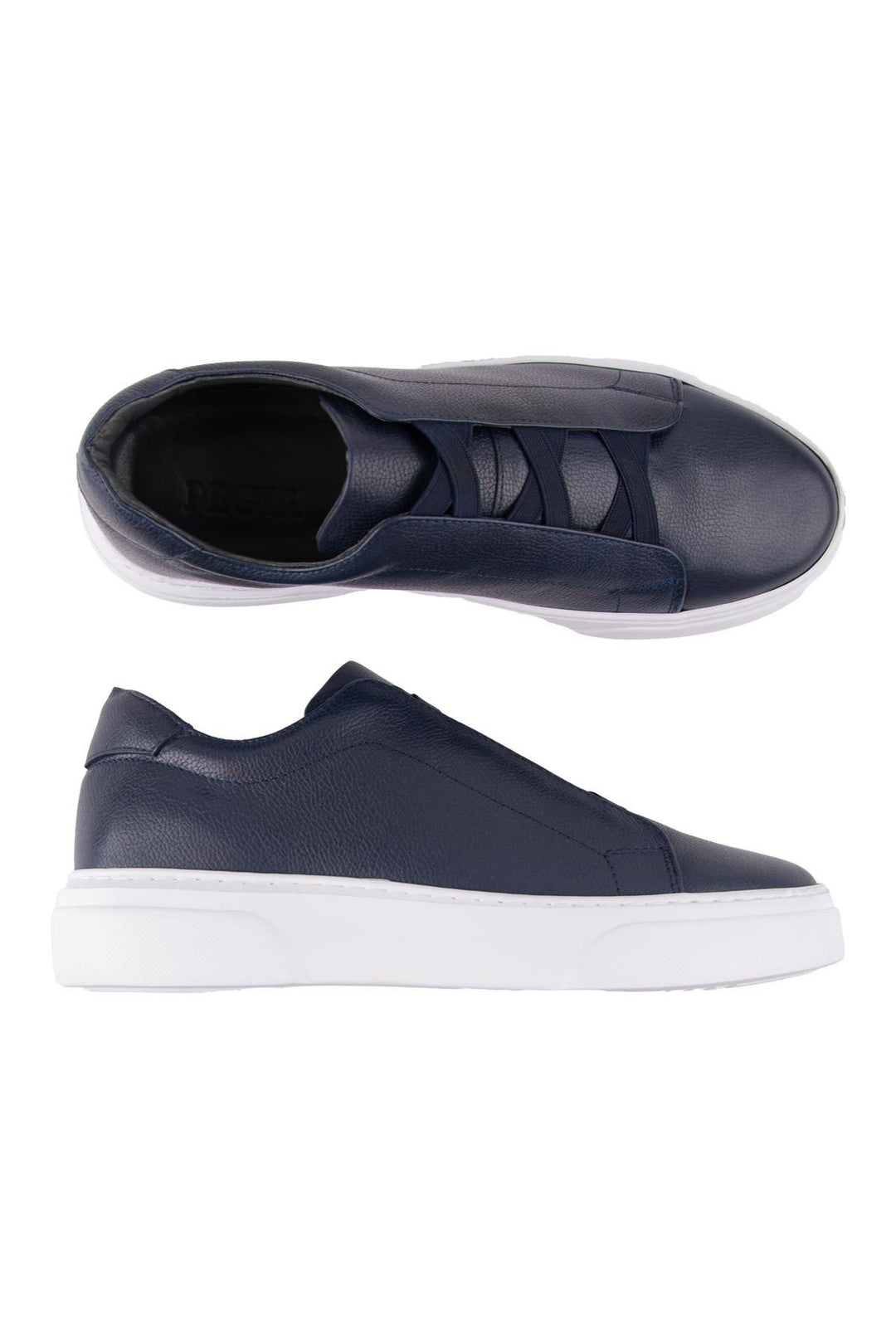 Pegia Leather Men's Sneakers DG5011  - Navy