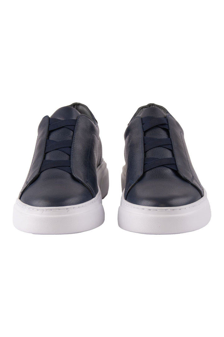 Pegia Leather Men's Sneakers DG5011  - Navy