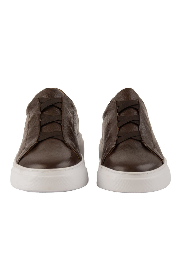 Pegia Leather Men's Sneakers DG5011  - Choco