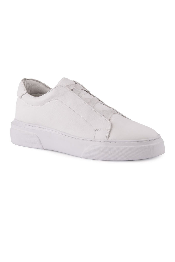 Pegia Leather Men's Sneakers DG5011  - White