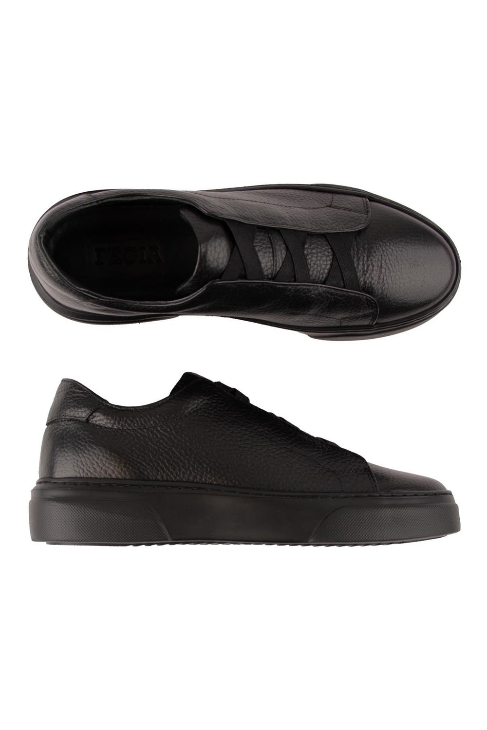 Pegia Leather Men's Sneakers DG5011  - Noir