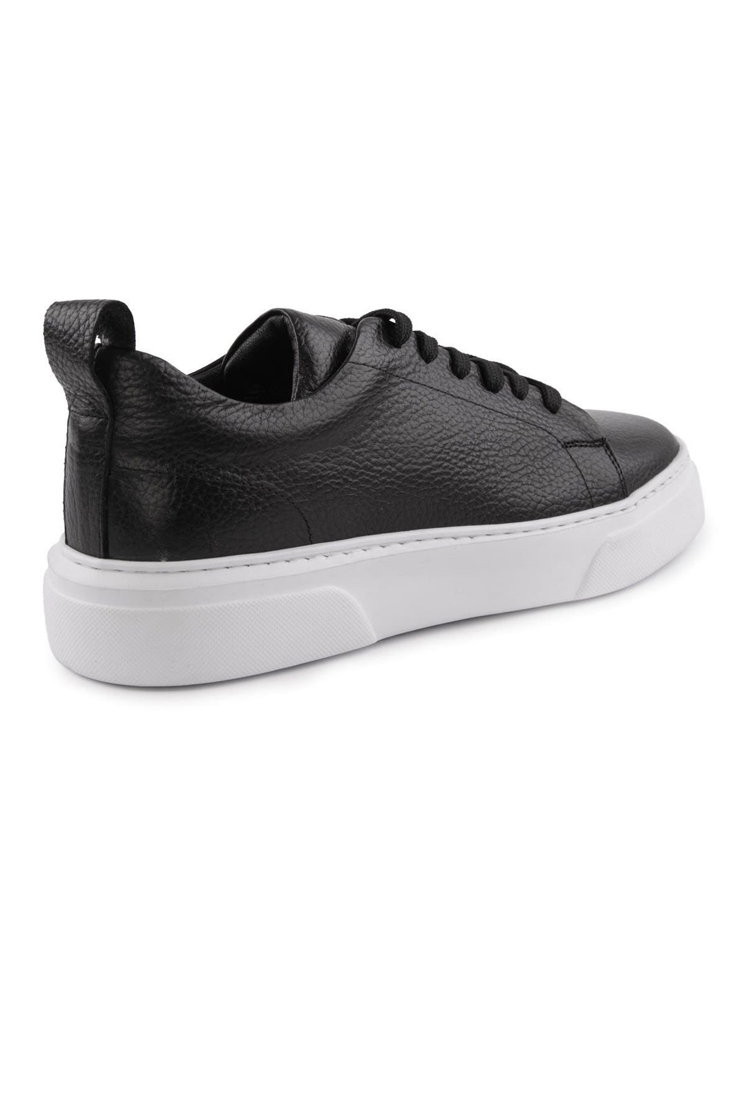Pegia Leather Men's Sneakers DG5012  - Black