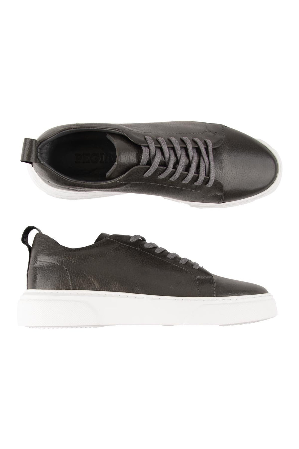 Pegia Leather Men's Sneakers DG5012  - Grey