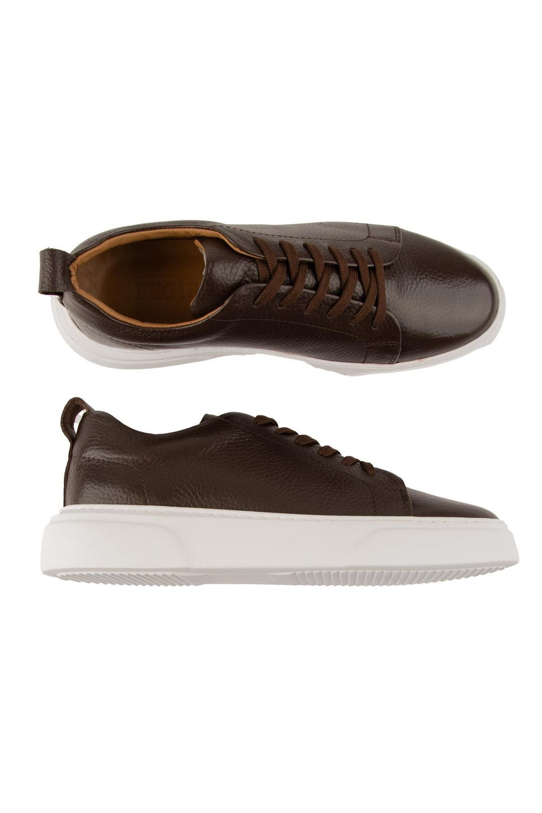 Pegia Leather Men's Sneakers DG5012  - Choco