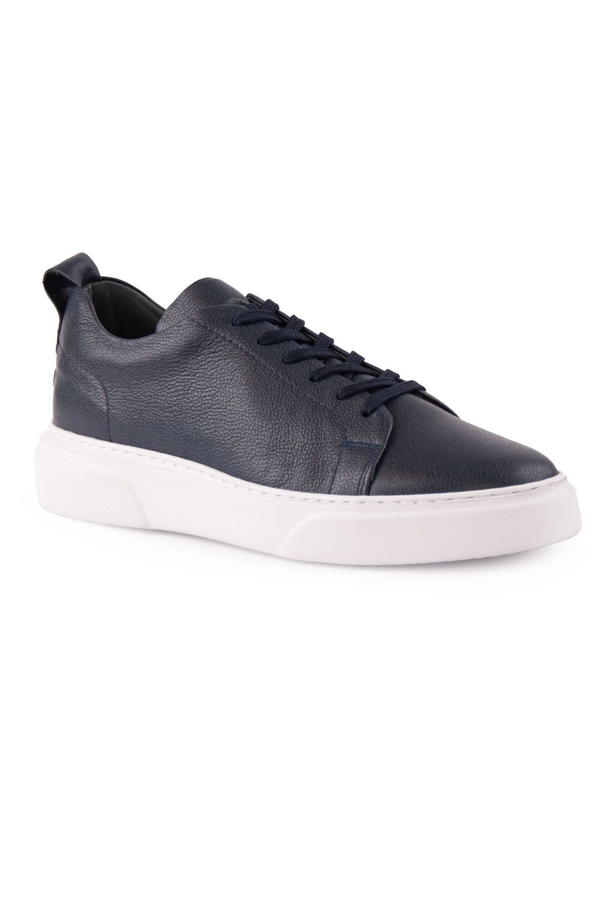 Pegia Leather Men's Sneakers DG5012  - Navy