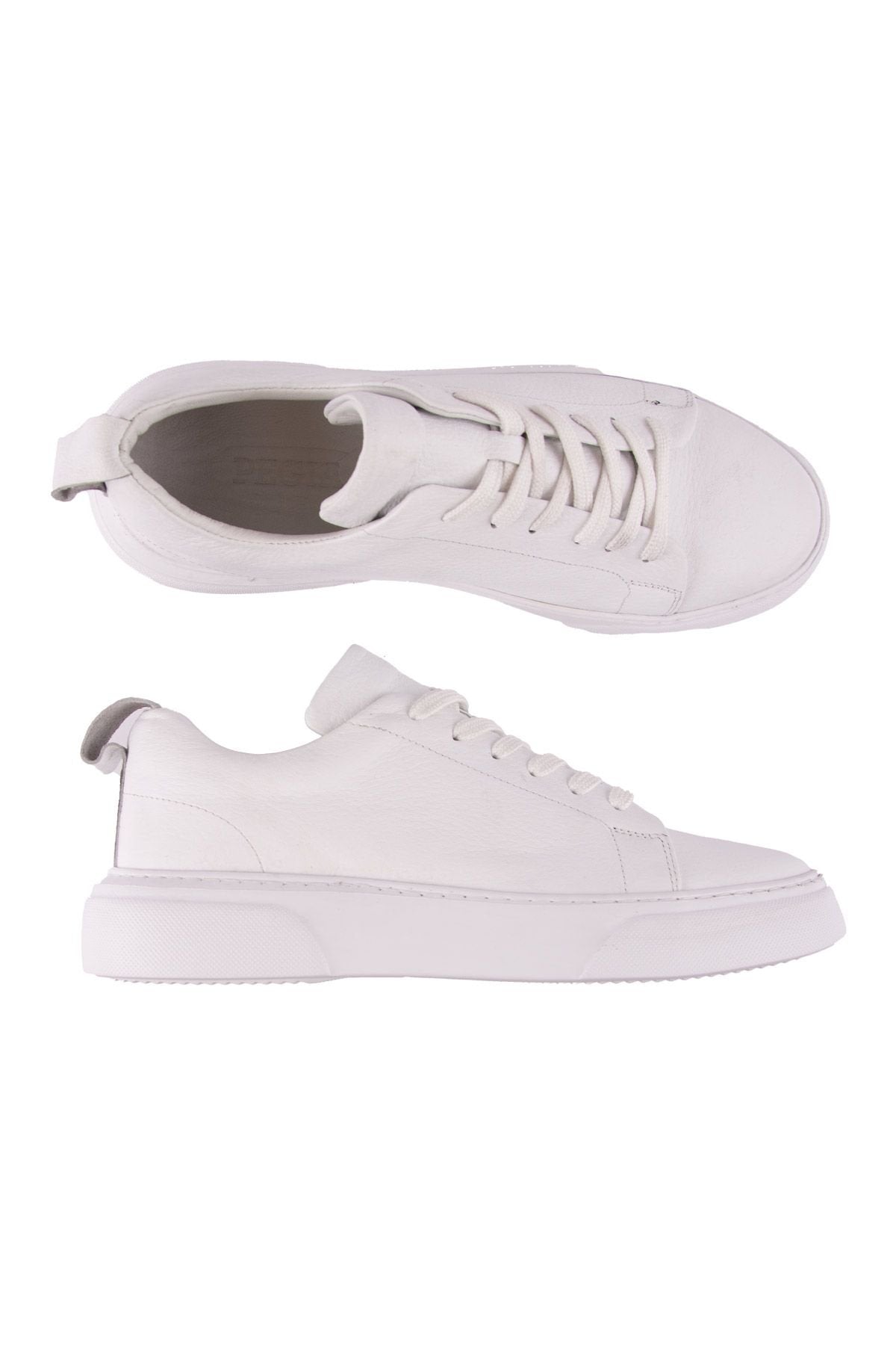Pegia Leather Men's Sneakers DG5012  - White