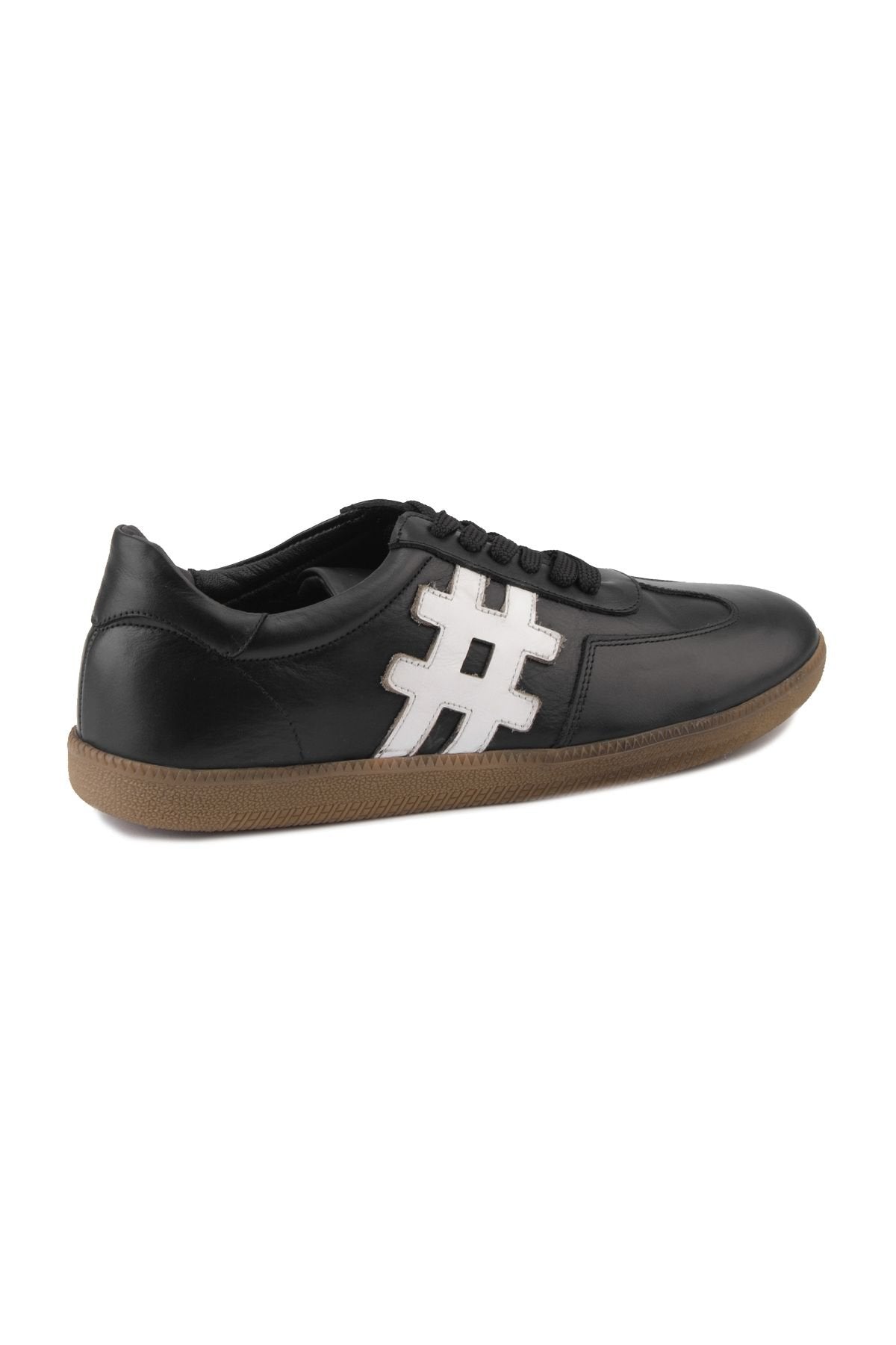Pegia Men's Leather Sneakers DG5003  - Black