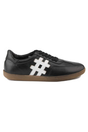Pegia Men's Leather Sneakers DG5003  - Black