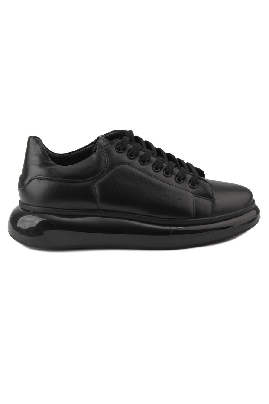 Pegia Men's Leather Sneakers DG5008  - Black