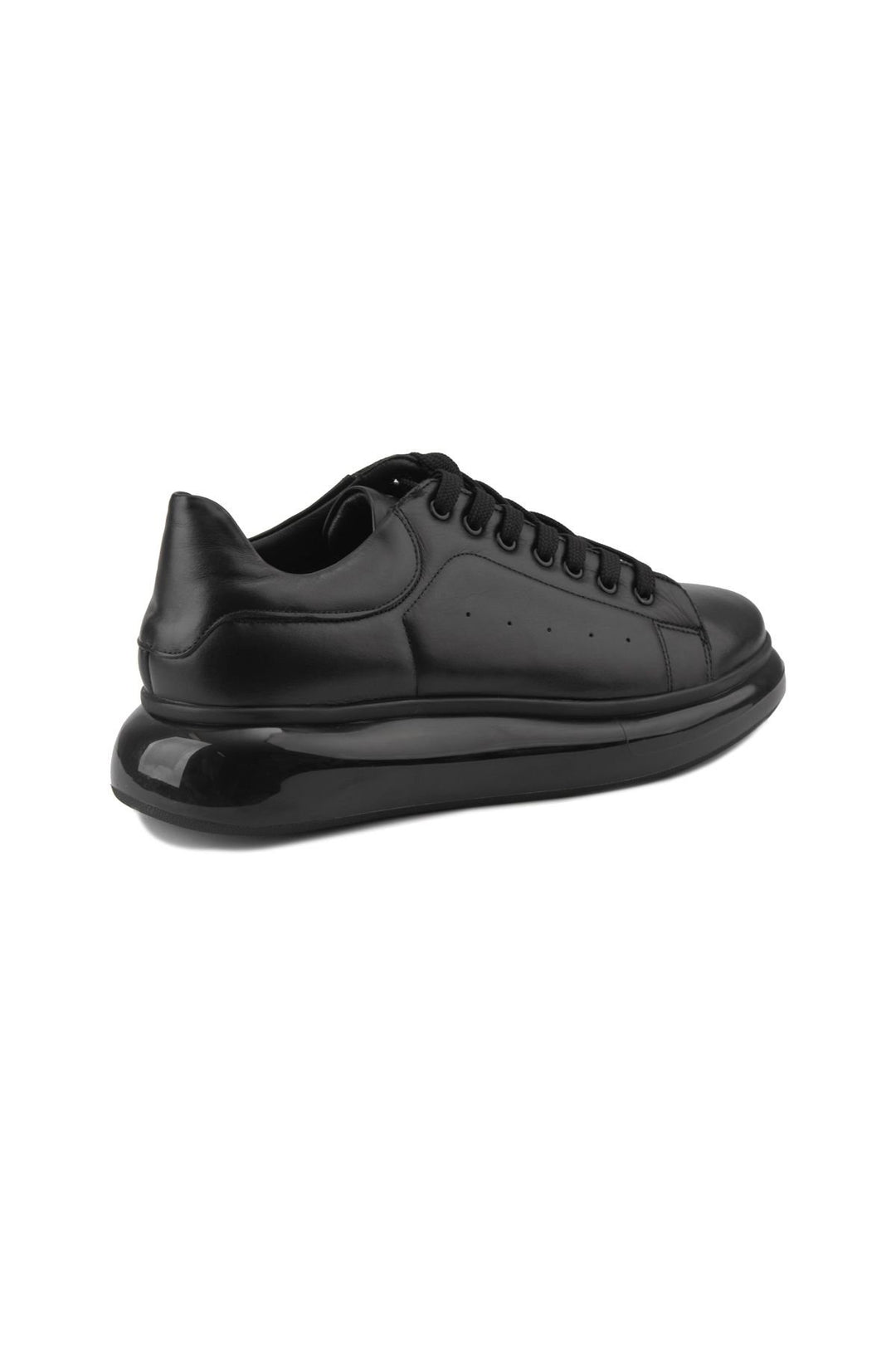 Pegia Men's Leather Sneakers DG5008  - Black