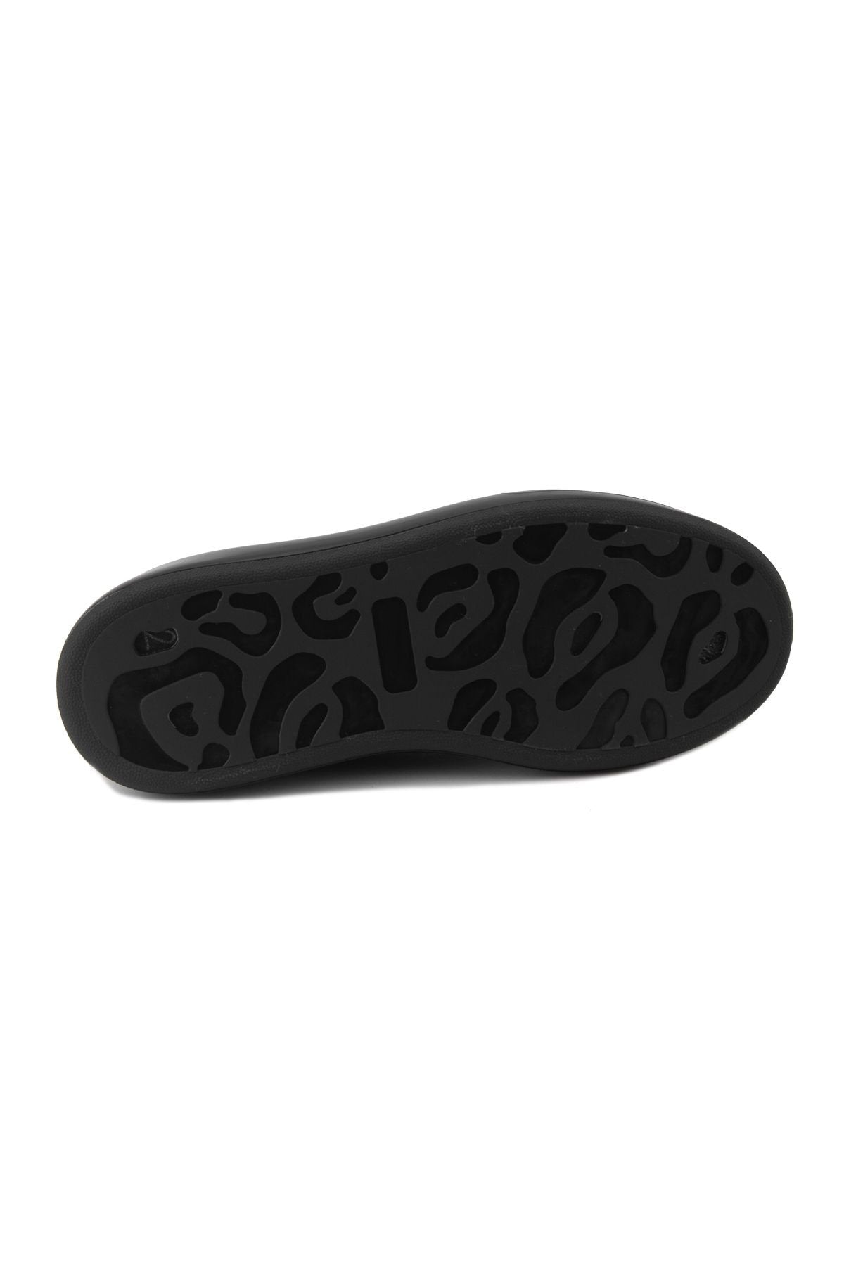 Pegia Men's Leather Sneakers DG5008  - Black