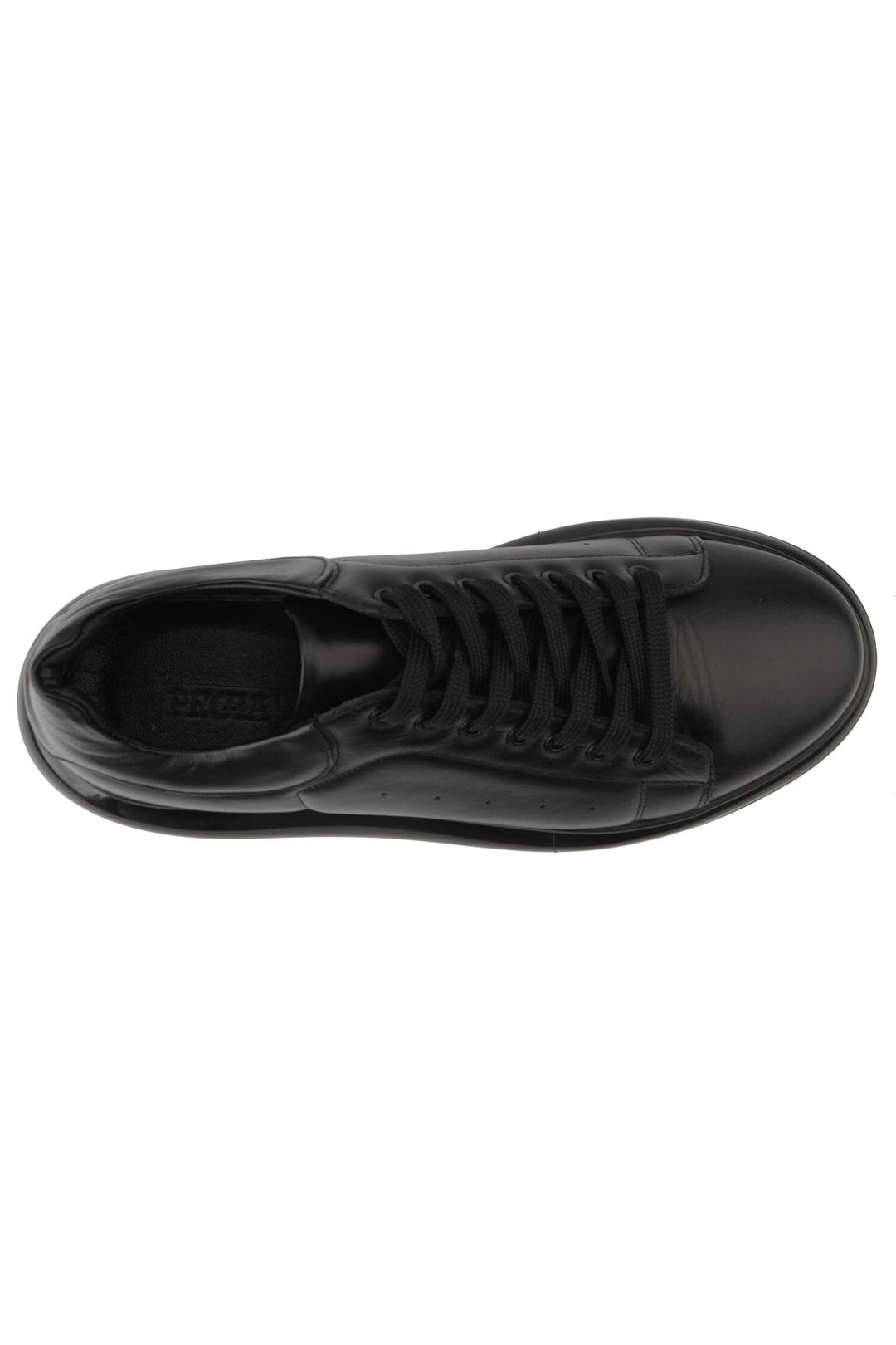 Pegia Men's Leather Sneakers DG5008  - Black