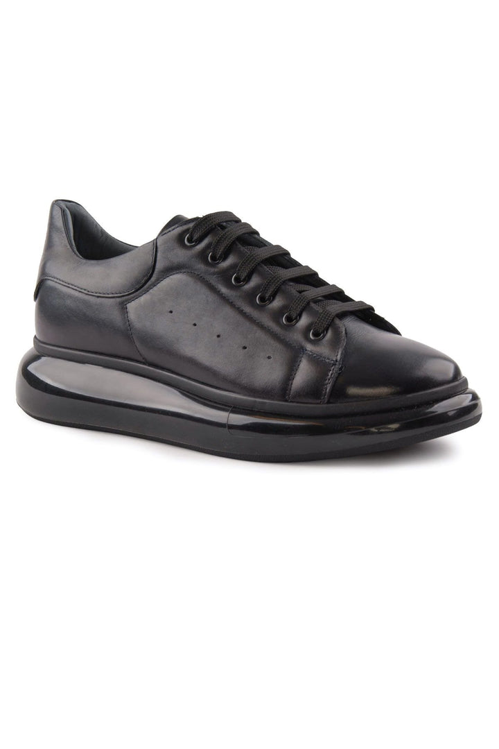 Pegia Men's Leather Sneakers DG5008  - Navy