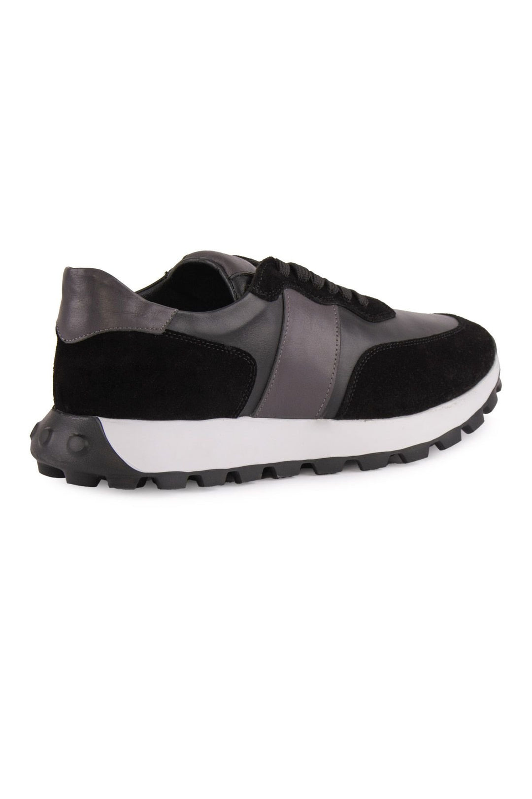 Pegia Leather Men's Sneakers DG5023  - Black