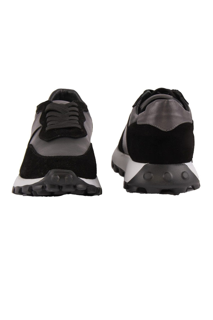 Pegia Leather Men's Sneakers DG5023  - Black