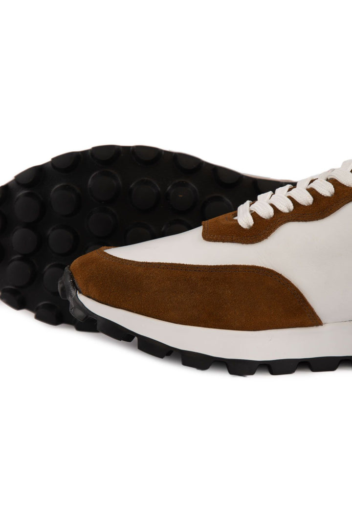 Pegia Leather Men's Sneakers DG5023  - Chestnut