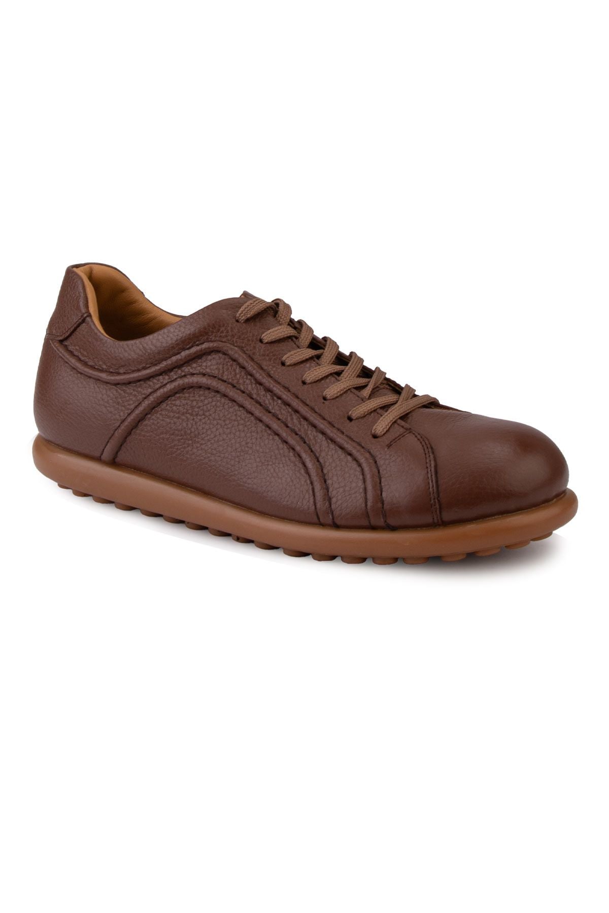 Pegia Men's Casual Leather Shoes DG5009  - Chestnut