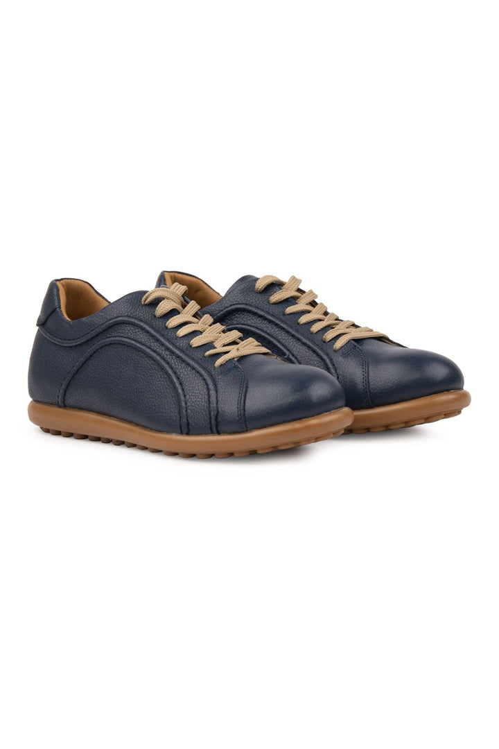 Pegia Men's Casual Leather Shoes DG5028  - Navy