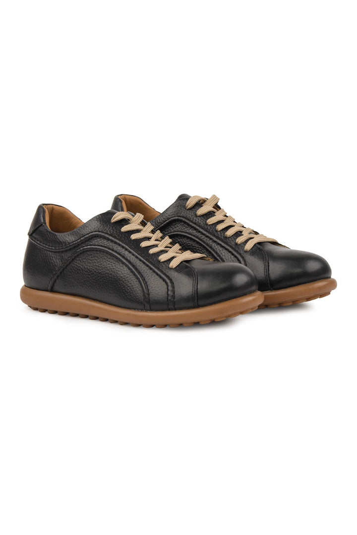 Pegia Men's Casual Leather Shoes DG5028  - Black