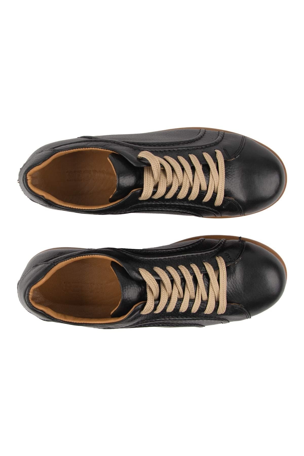 Pegia Men's Casual Leather Shoes DG5028  - Black