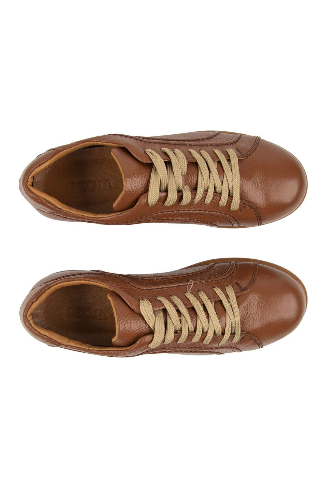 Pegia Men's Casual Leather Shoes DG5028  - Chestnut