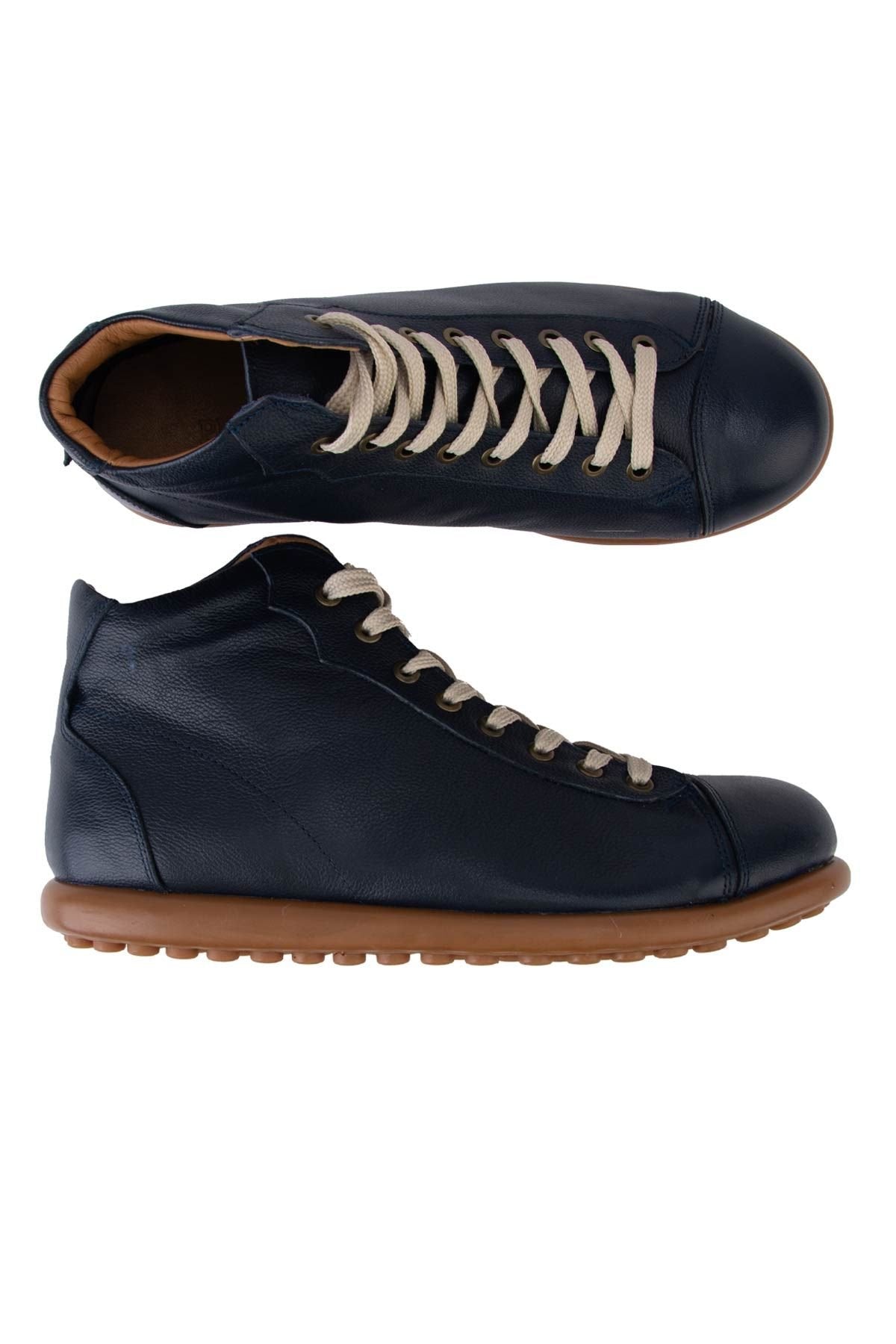 Pegia Men's Casual Leather Boots DG5010  - Navy