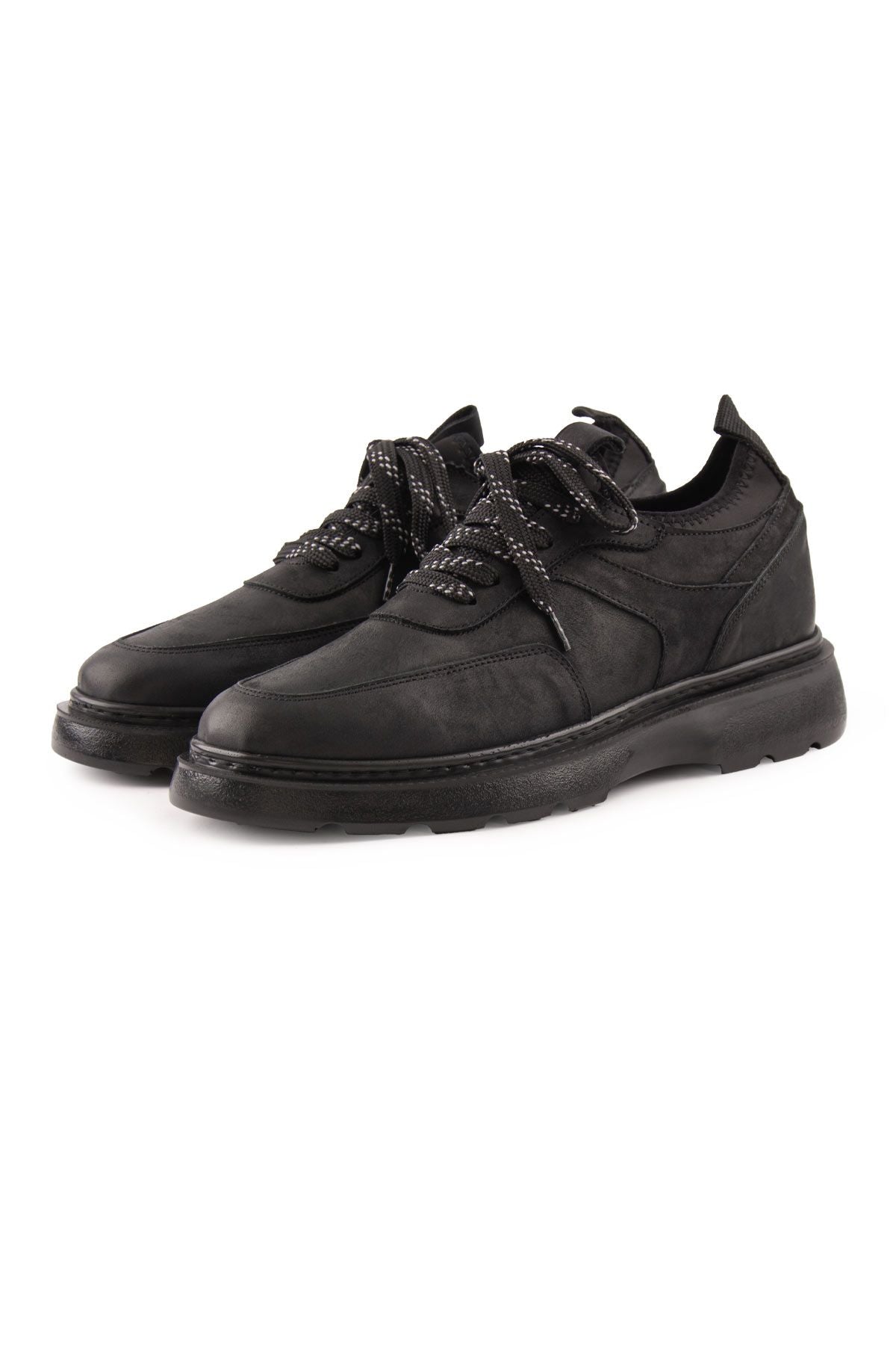 Pegia Men's Casual Nubuck Shoes DG5020  - Black