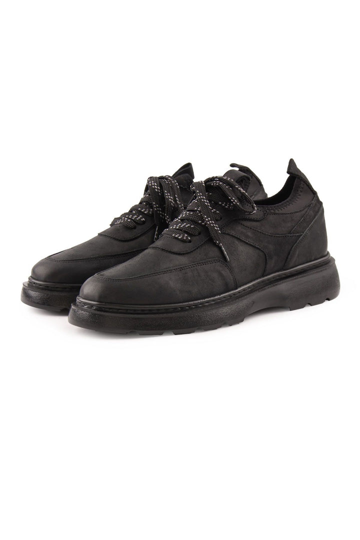 Pegia Men's Casual Nubuck Shoes DG5020  - Black