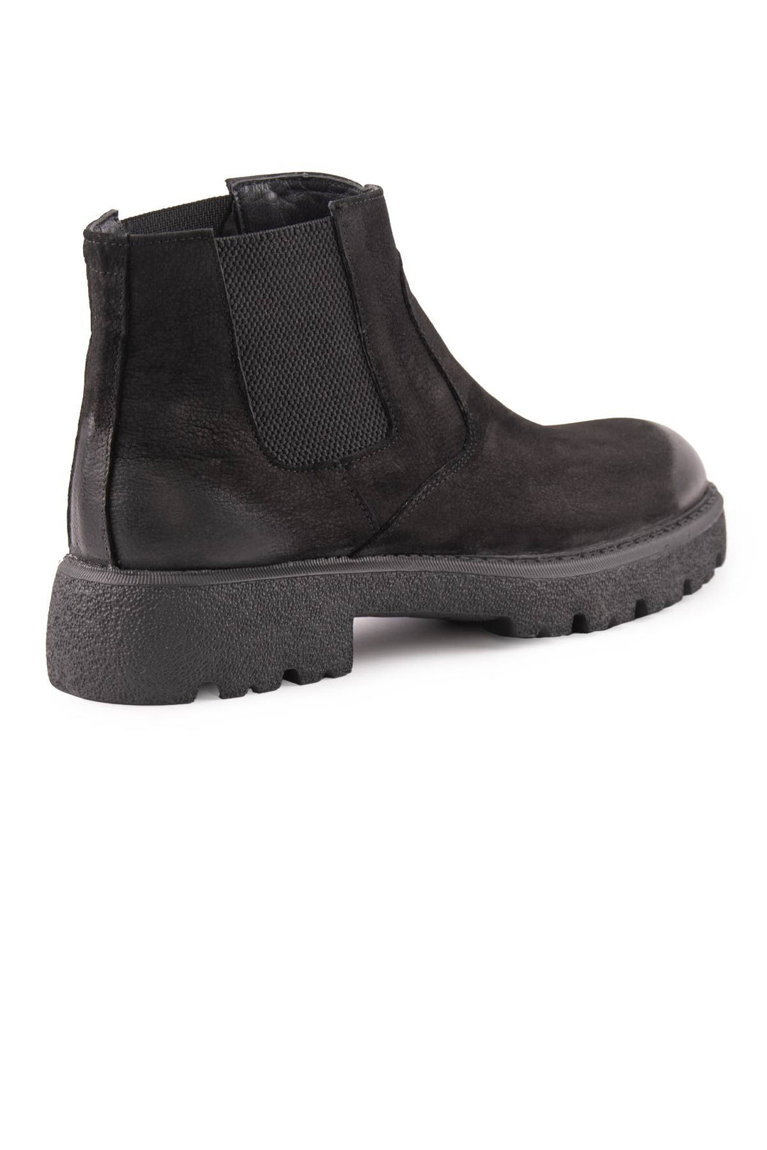 Pegia Men's Nubuck Chelsea Boots DG5014  - Black