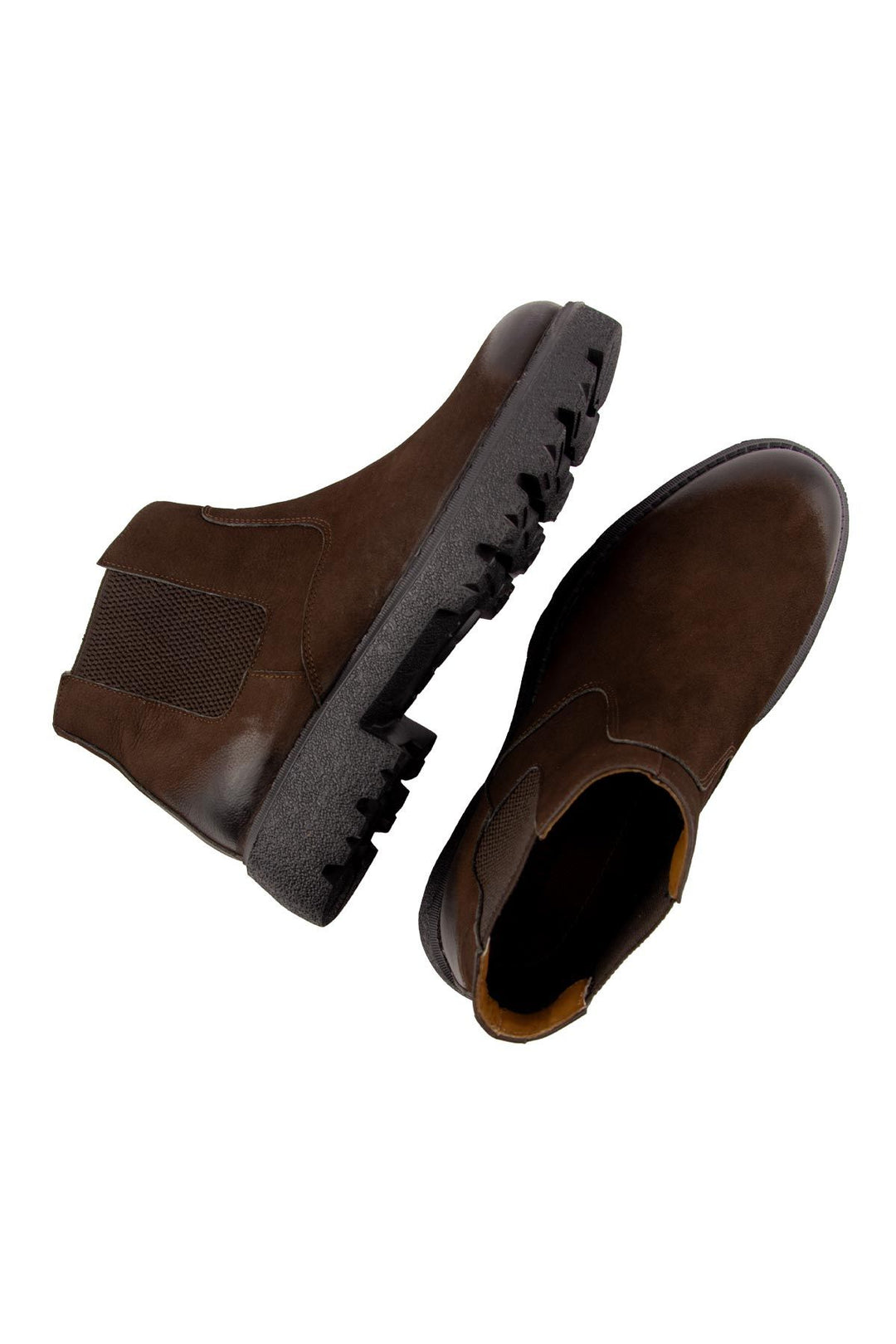 Pegia Men's Nubuck Chelsea Boots DG5014  - Choco