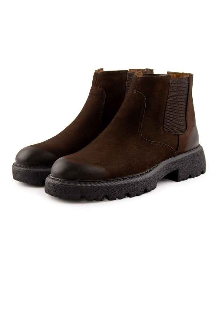 Pegia Men's Nubuck Chelsea Boots DG5014  - Choco