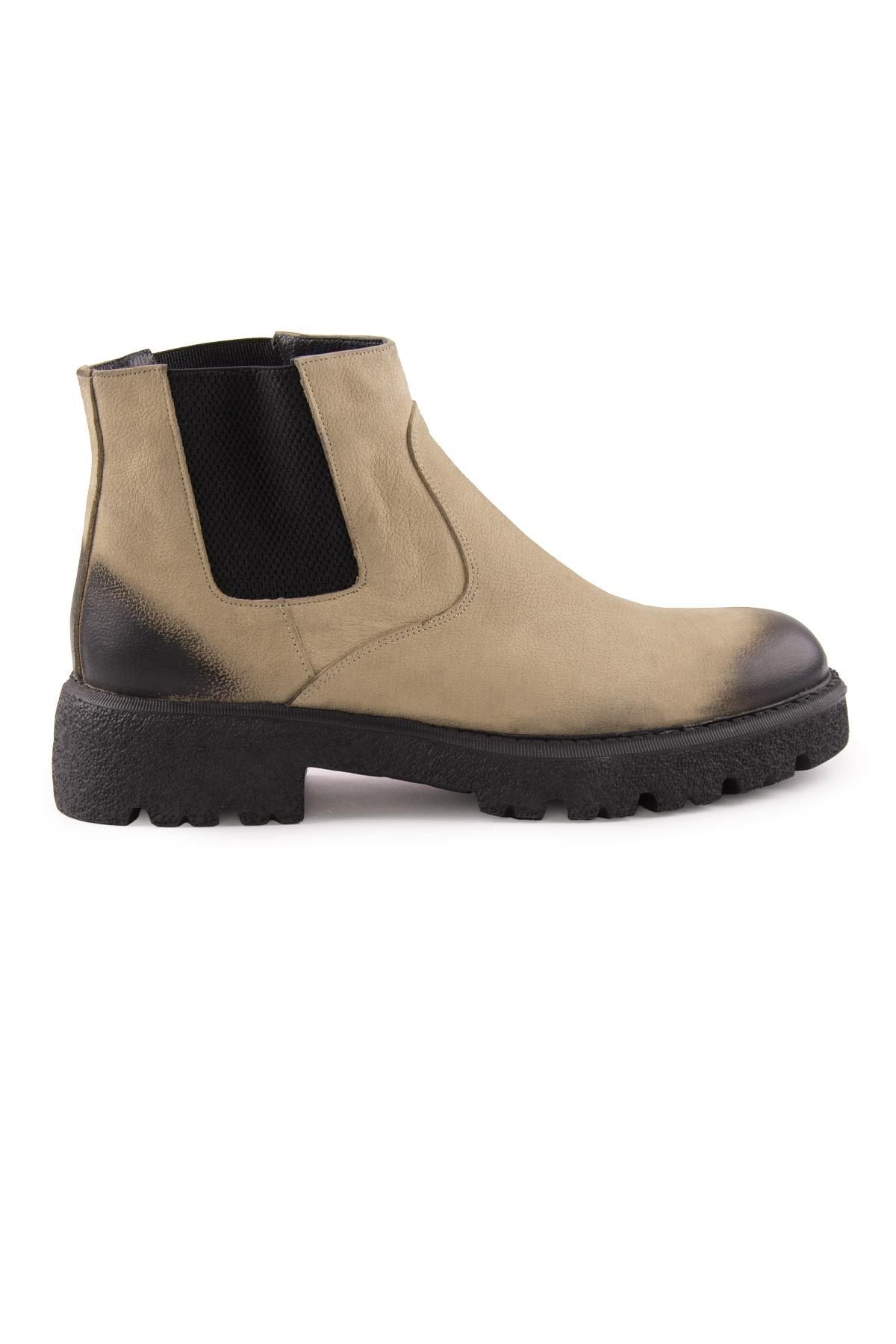 Pegia Men's Nubuck Chelsea Boots DG5014  - Beige