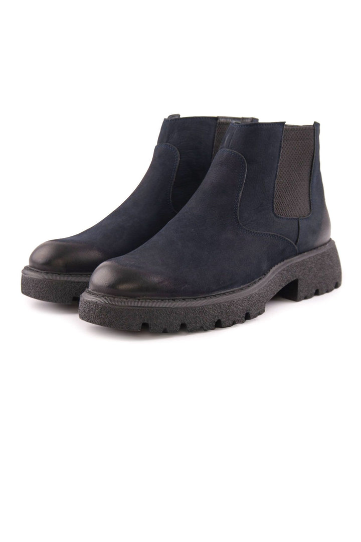 Pegia Men's Nubuck Chelsea Boots DG5014  - Navy