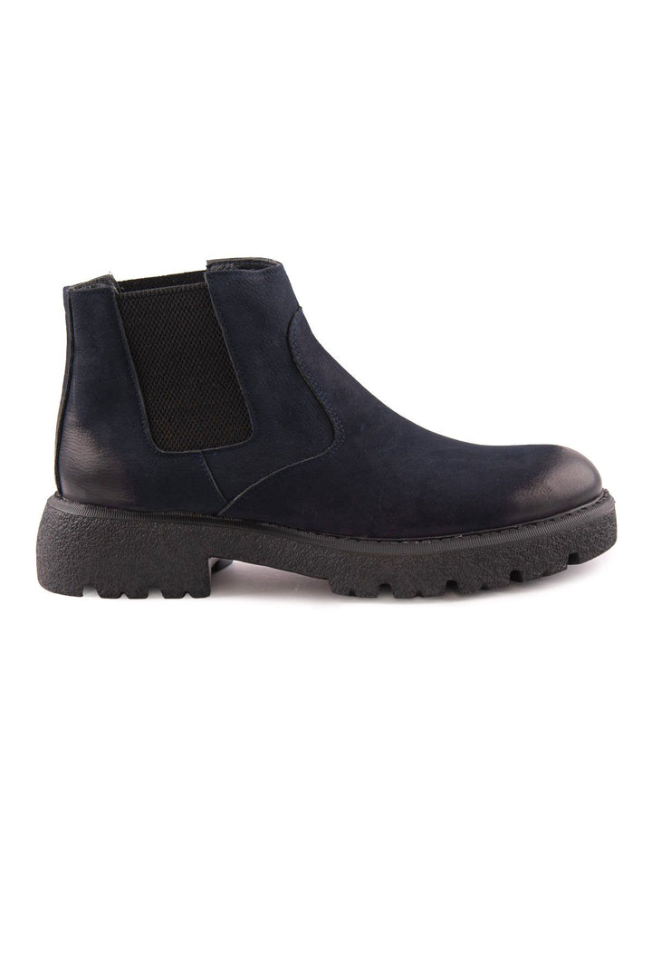 Pegia Men's Nubuck Chelsea Boots DG5014  - Navy
