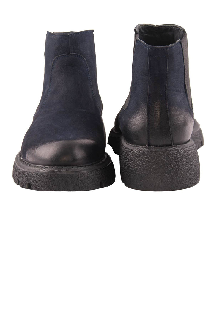 Pegia Men's Nubuck Chelsea Boots DG5014  - Navy