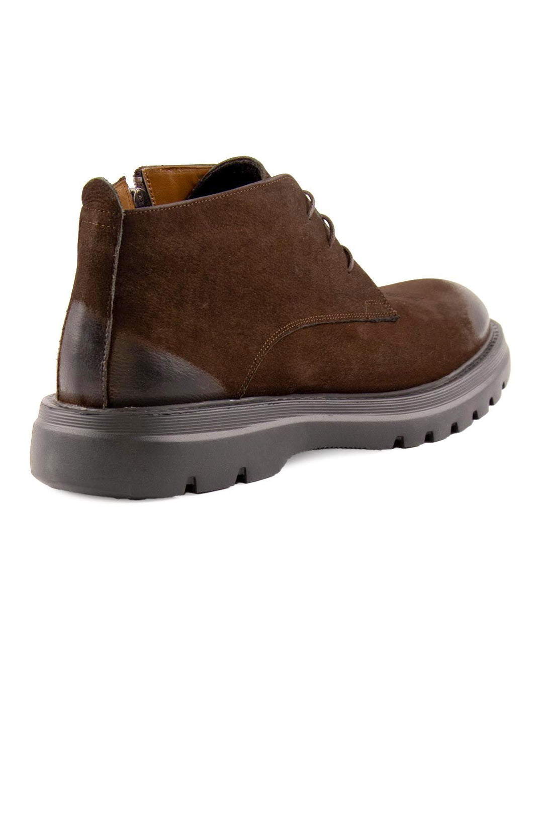 Pegia Men's Nubuck Zipper Boots DG5016  - Choco