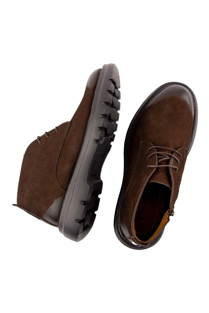 Pegia Men's Nubuck Zipper Boots DG5016  - Choco