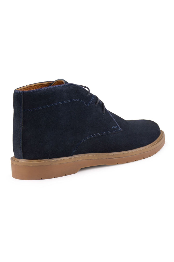 Pegia Men's Suede Lace-Up Boots DG5022  - Navy