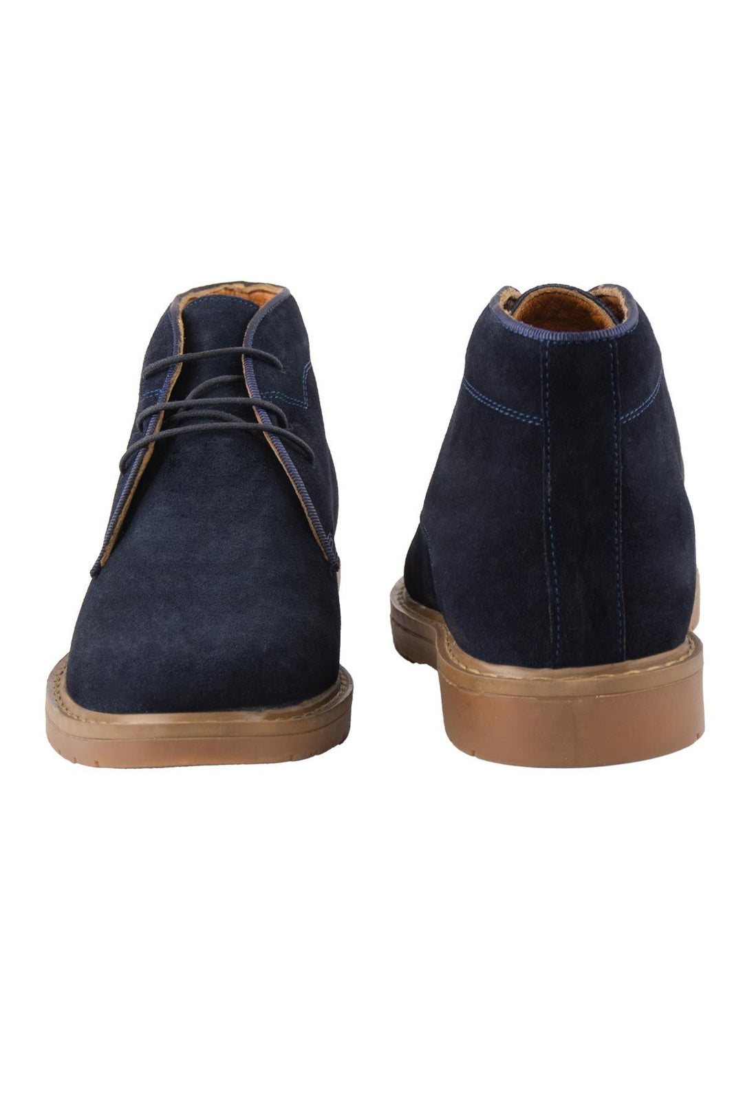 Pegia Men's Suede Lace-Up Boots DG5022  - Navy