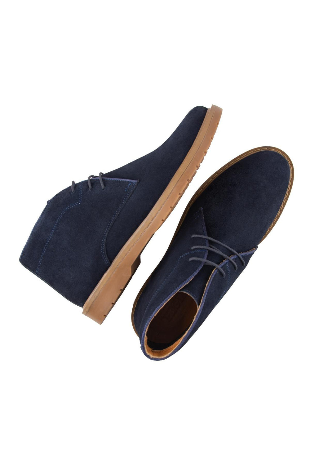 Pegia Men's Suede Lace-Up Boots DG5022  - Navy