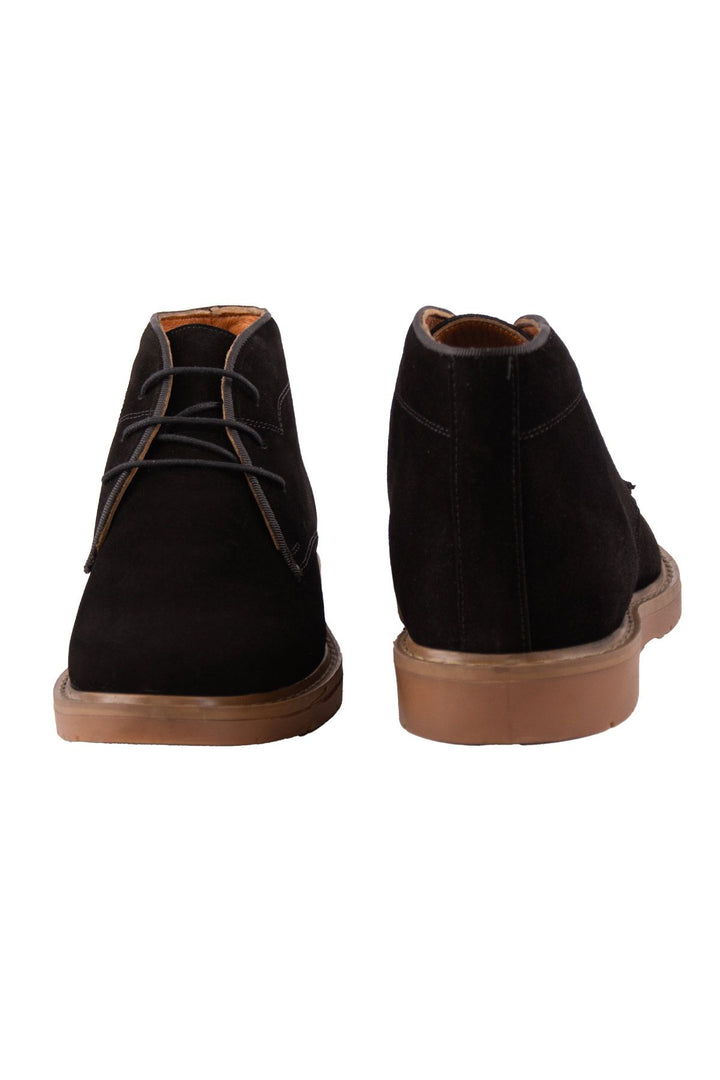 Pegia Men's Suede Lace-Up Boots DG5022  - Black