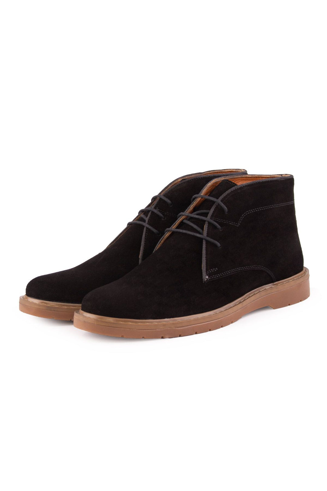 Pegia Men's Suede Lace-Up Boots DG5022  - Black