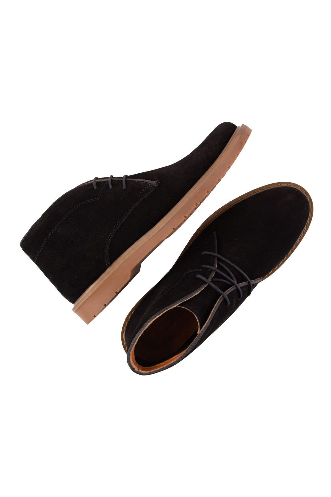 Pegia Men's Suede Lace-Up Boots DG5022  - Black