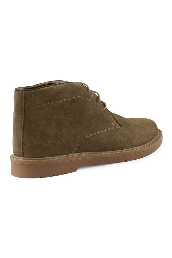 Pegia Men's Suede Lace-Up Boots DG5022  - Latte