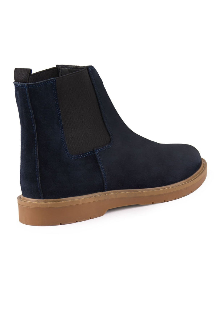 Pegia Men's Suede Chelsea Boots DG5021  - Navy