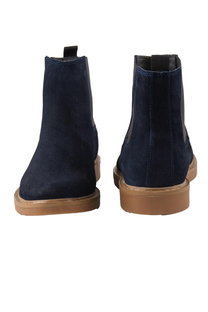 Pegia Men's Suede Chelsea Boots DG5021  - Navy