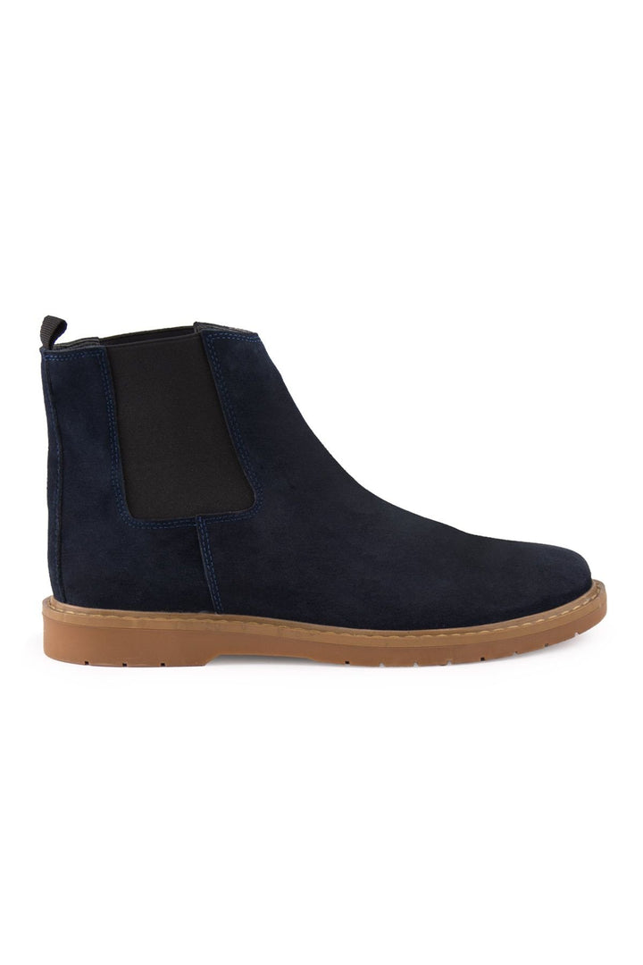 Pegia Men's Suede Chelsea Boots DG5021  - Navy