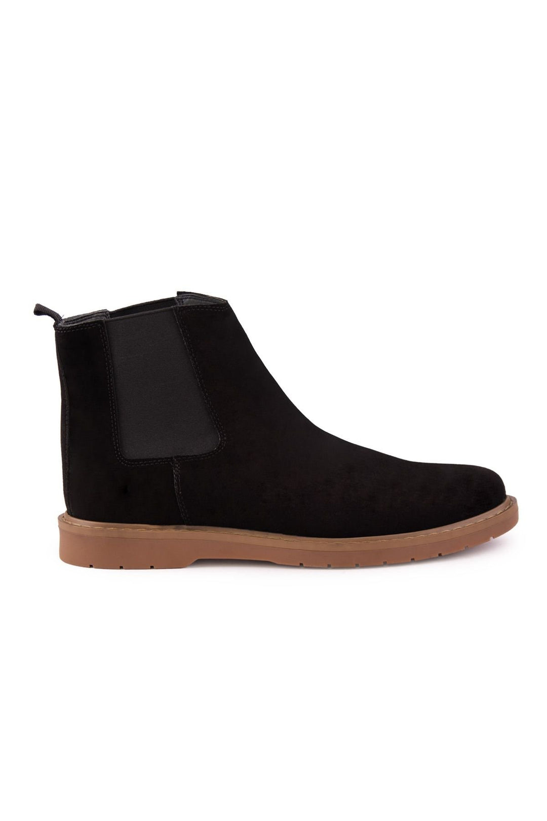 Pegia Men's Suede Chelsea Boots DG5021  - Black