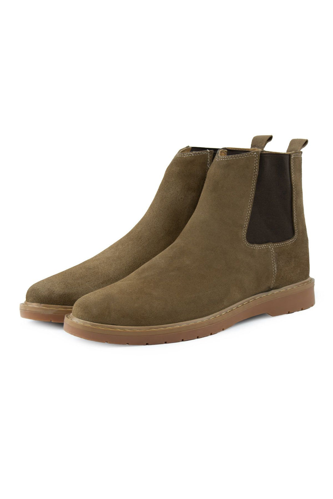 Pegia Men's Suede Chelsea Boots DG5021  - Latte
